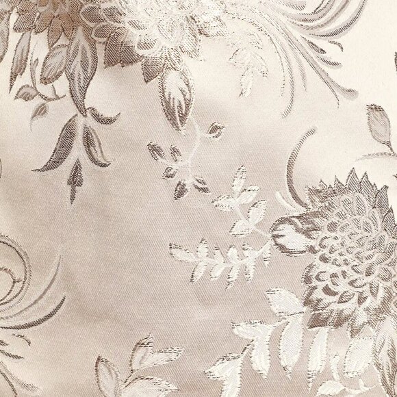 NWT Lulus Go with the Glow Metallic Champagne Floral Jacquard Shift Dress - Picture 5 of 8